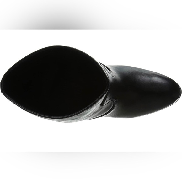 NEW Nine West Quarrel Western Cowboy Black Leather Heeled Ankle Boot - Picture 8 of 8